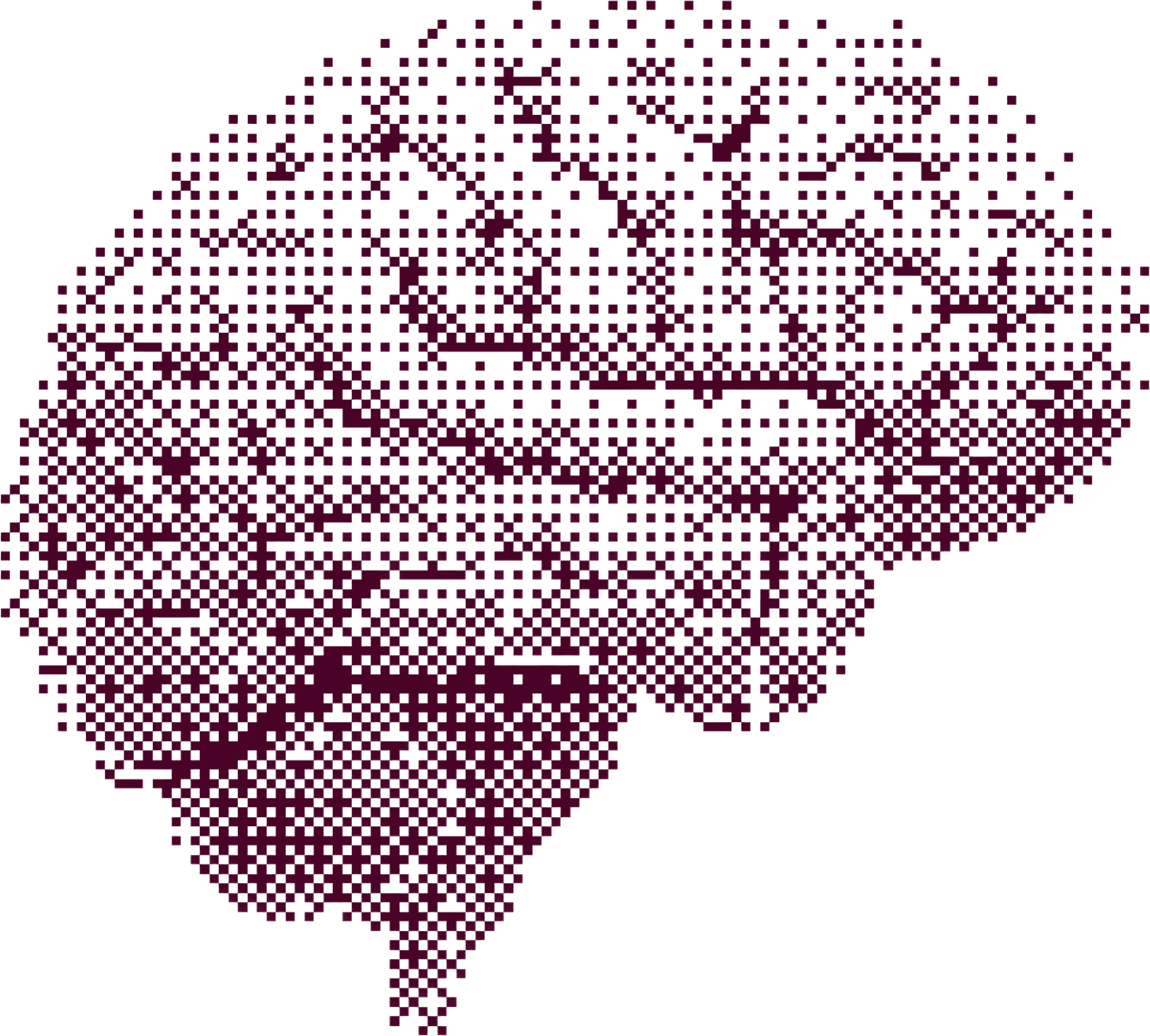 Pixel illustration of a brain